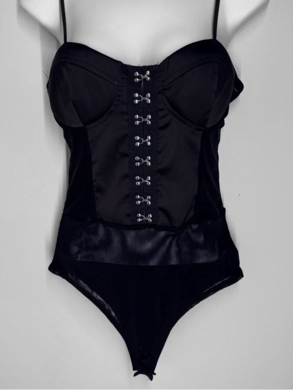 AKIRA Satin Corset Bodysuit